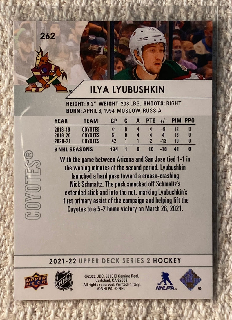 2021-22 Upper Deck 262 Ilya Lyubushkin - Hockey