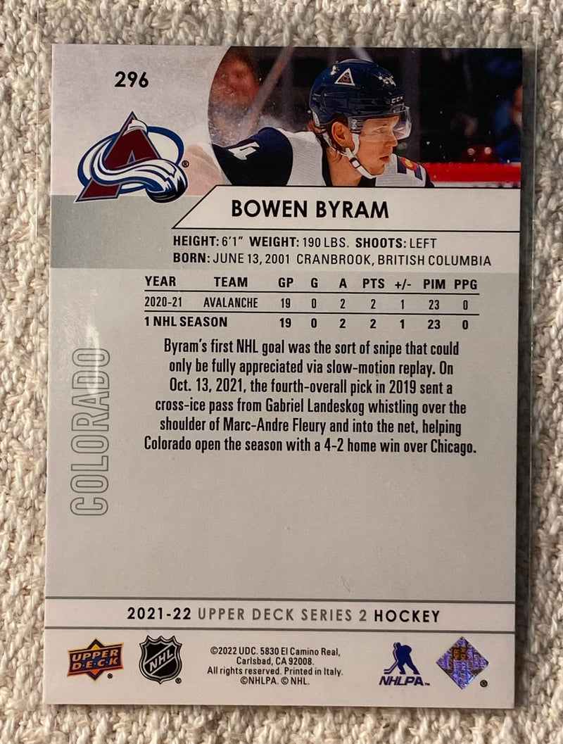 2021-22 Upper Deck 296 Bowen Byram - Hockey