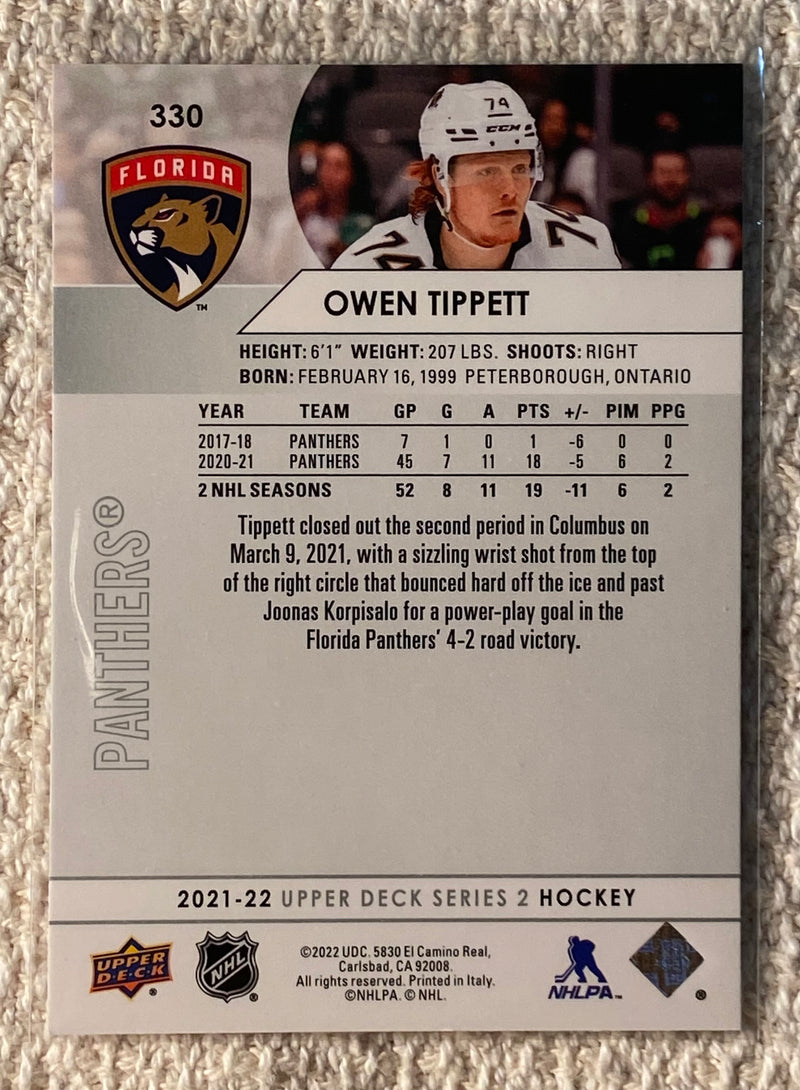 2021-22 Upper Deck 330 Owen Tippett - Hockey