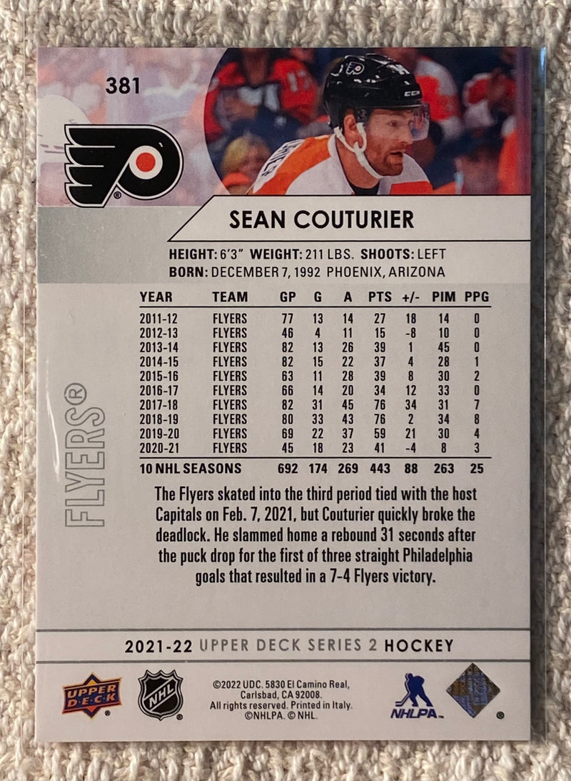 2021-22 Upper Deck 381 Sean Couturier - Hockey