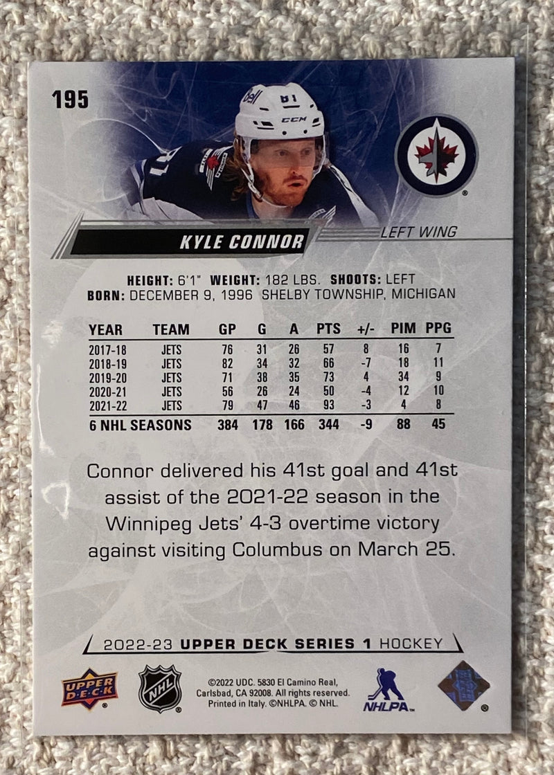 2022-23 Upper Deck 195 Kyle Connor - Hockey