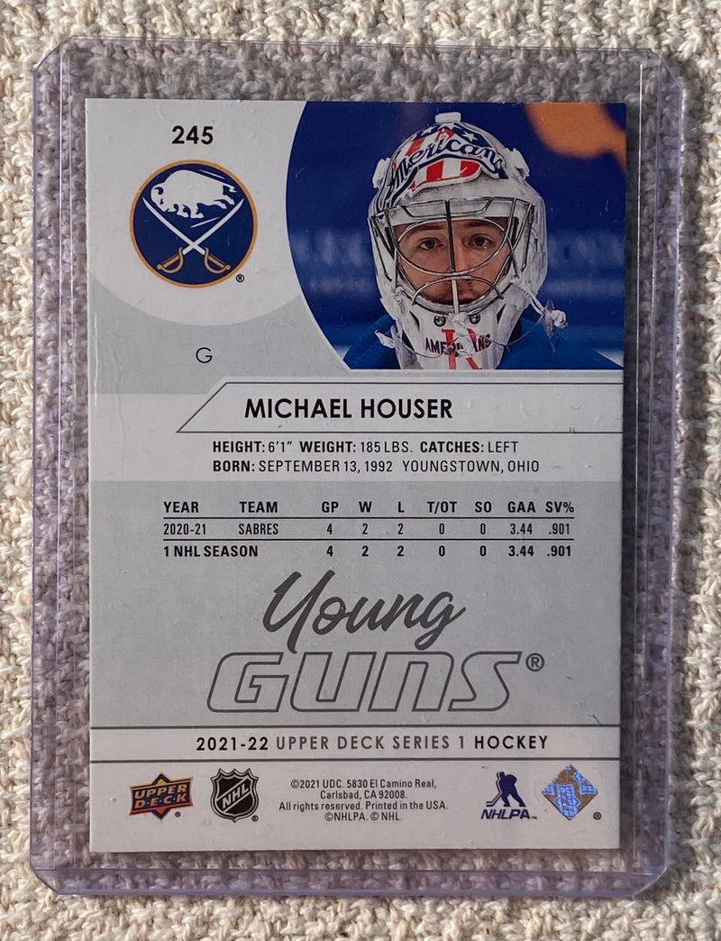 2021-22 Upper Deck 245 Michael Houser - Hockey - Young Guns