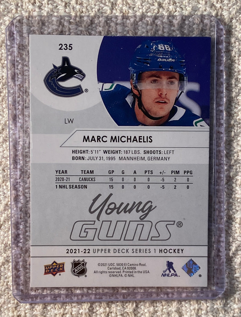 2021-22 Upper Deck 235 Marc Michaelis - Hockey - Young Guns