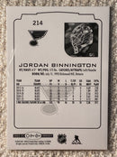 2022-23 UD O-Pee-Chee 214 Jordan Binnington - Hockey