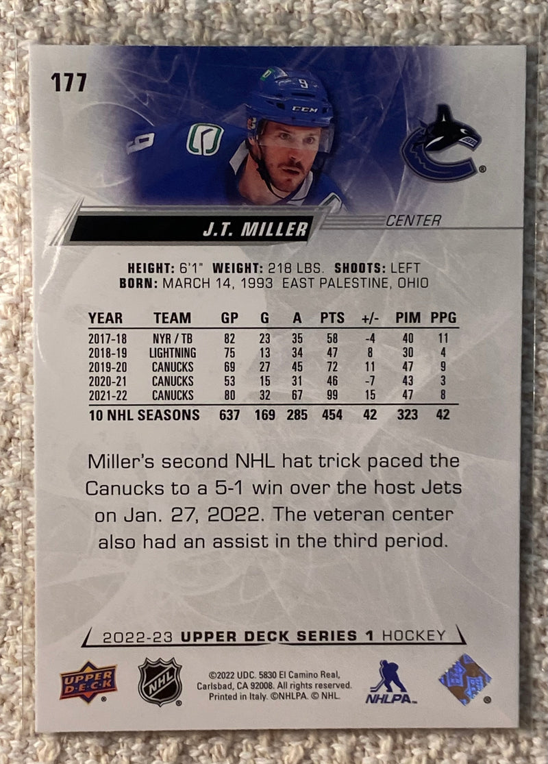 2022-23 Upper Deck 177 J. T. Miller - Hockey
