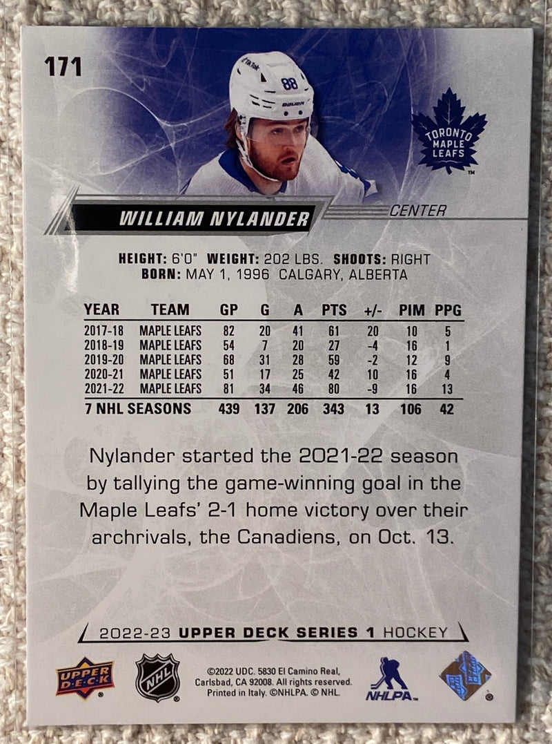 2022-23 Upper Deck 171 William Nylander - Hockey