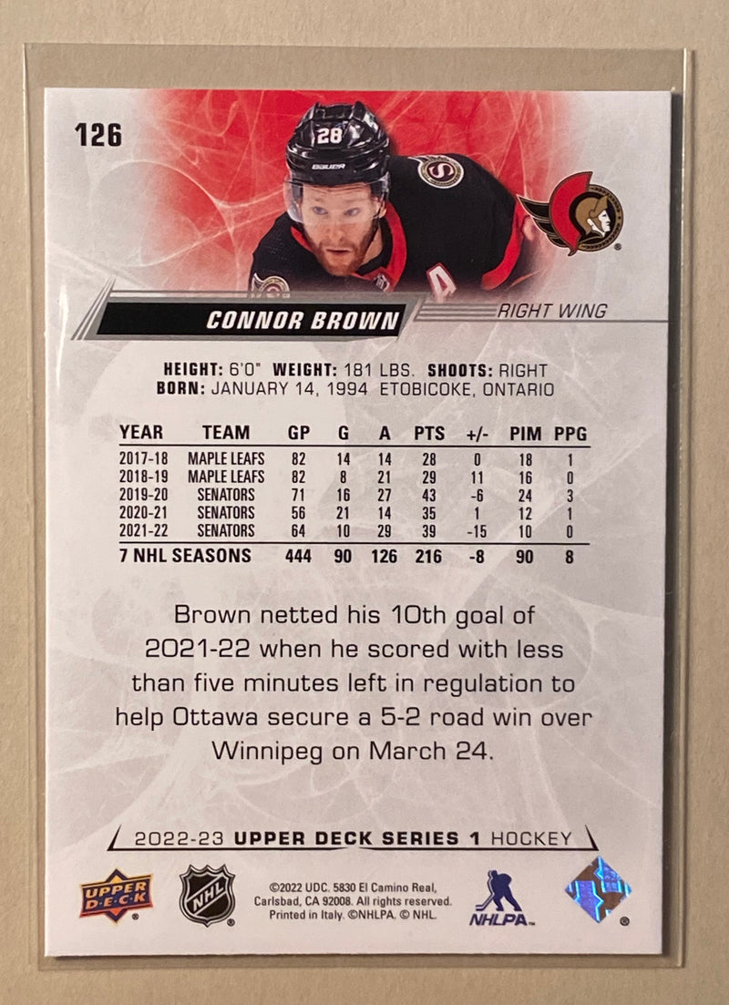 2022-23 Upper Deck 126 Connor Brown - Hockey