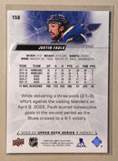 2022-23 Upper Deck 158 Justin Faulk - Hockey