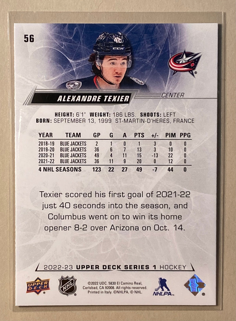 2022-23 Upper Deck 56 Alexandre Texier - Hockey