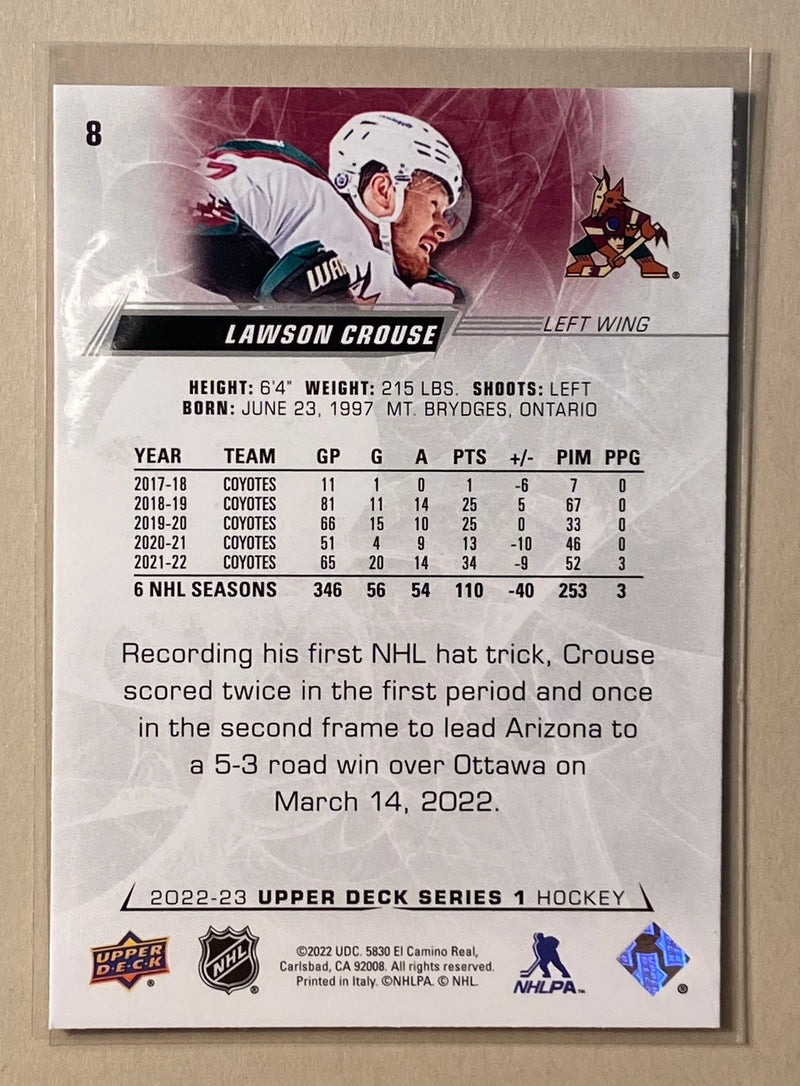 2022-23 Upper Deck 8 Lawson Crouse - Hockey