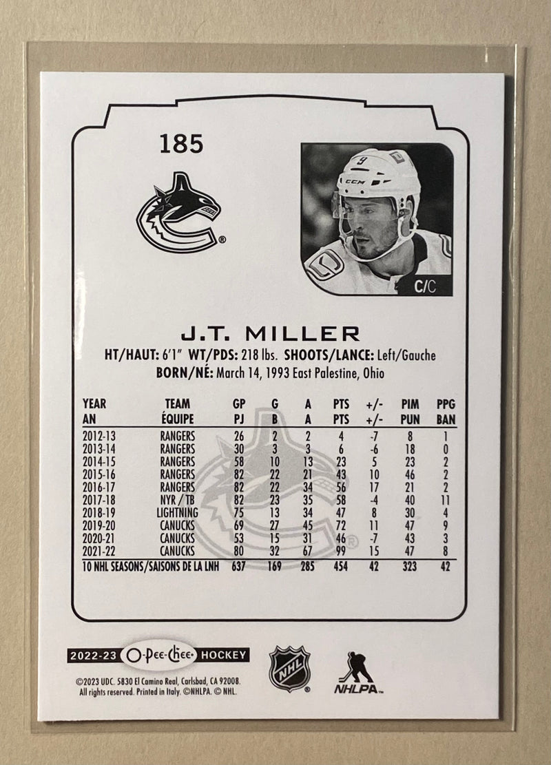 2022-23 UD O-Pee-Chee 185 J.T. Miller - Hockey