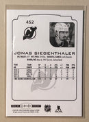 2022-23 UD O-Pee-Chee 452 Jonas Siegenthaler - Hockey