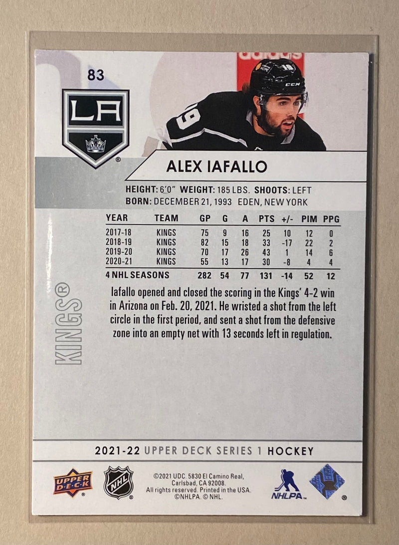 2021-22 Upper Deck 83 Alex Iafallo - Hockey