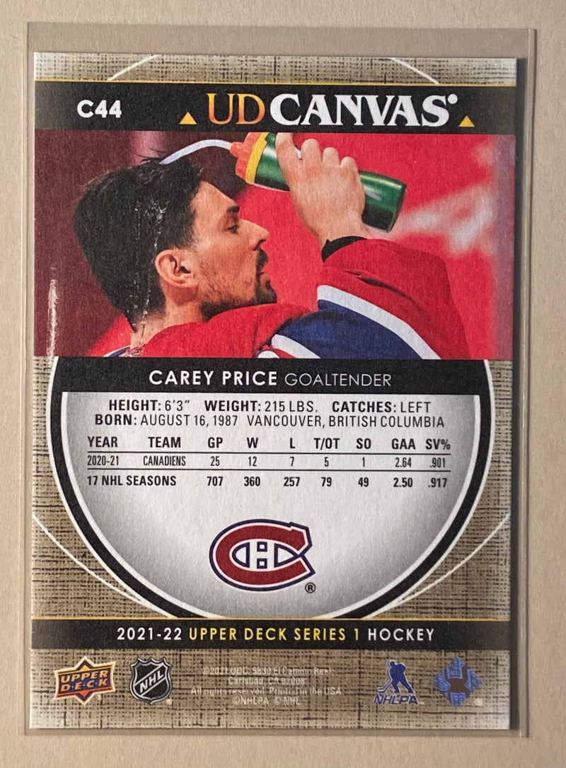2021-22 Upper Deck C44 Carey Price - Hockey Canvas