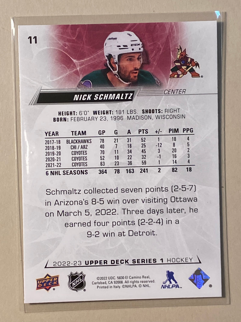 2022-23 Upper Deck 11 Nick Schmaltz - Hockey