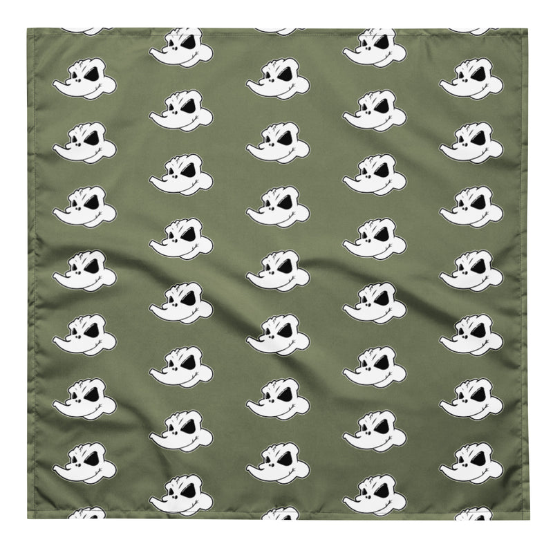 ODYC Skull Pattern Army Green Bandana