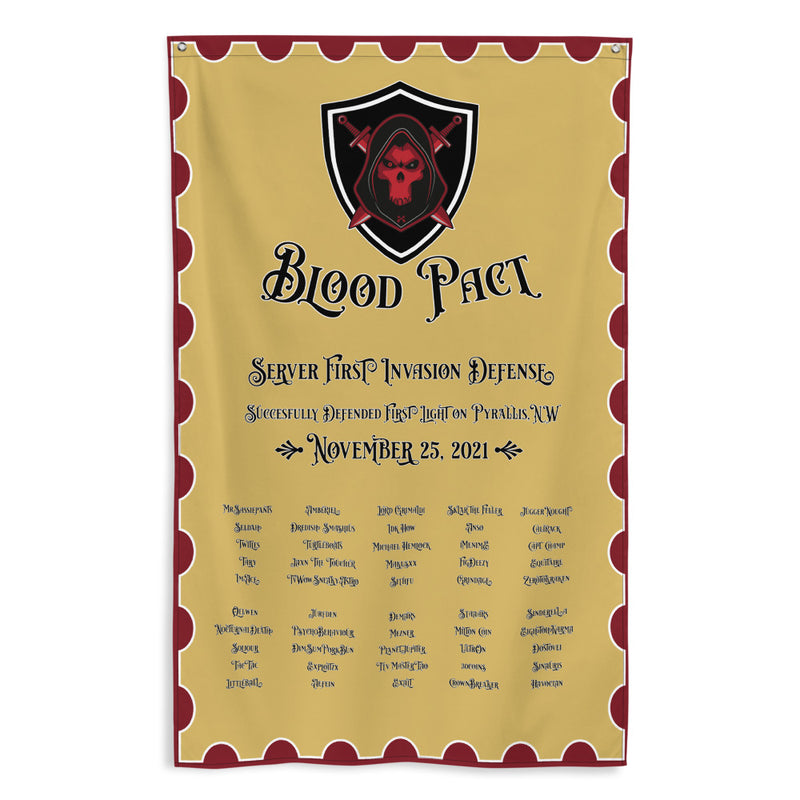 Blood Pact Server First Invasion Successful Defense Banner