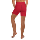 Red Yoga Shorts