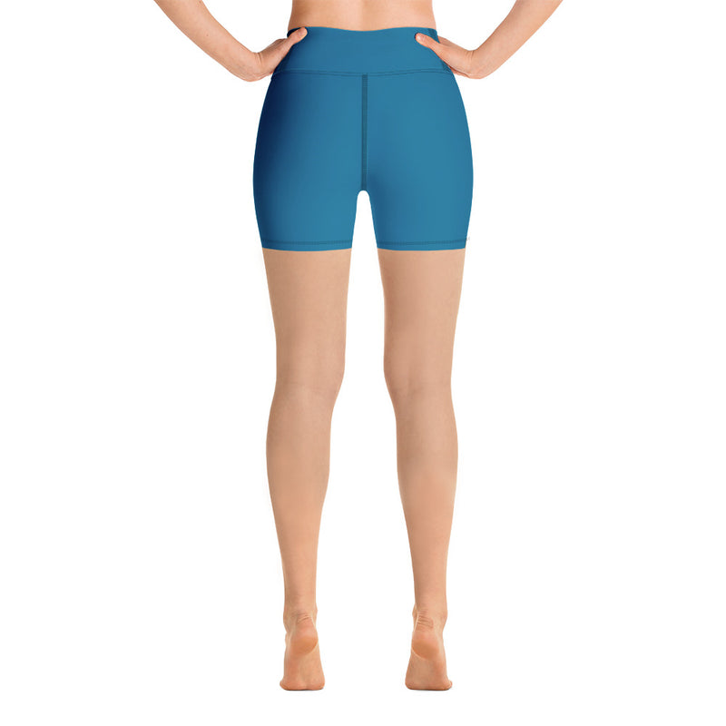 Cerulean Blue Yoga Shorts