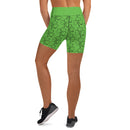 Kelly Green Shamrock Yoga Shorts