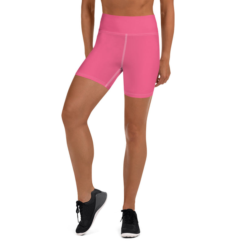 Bright Pink Yoga Shorts