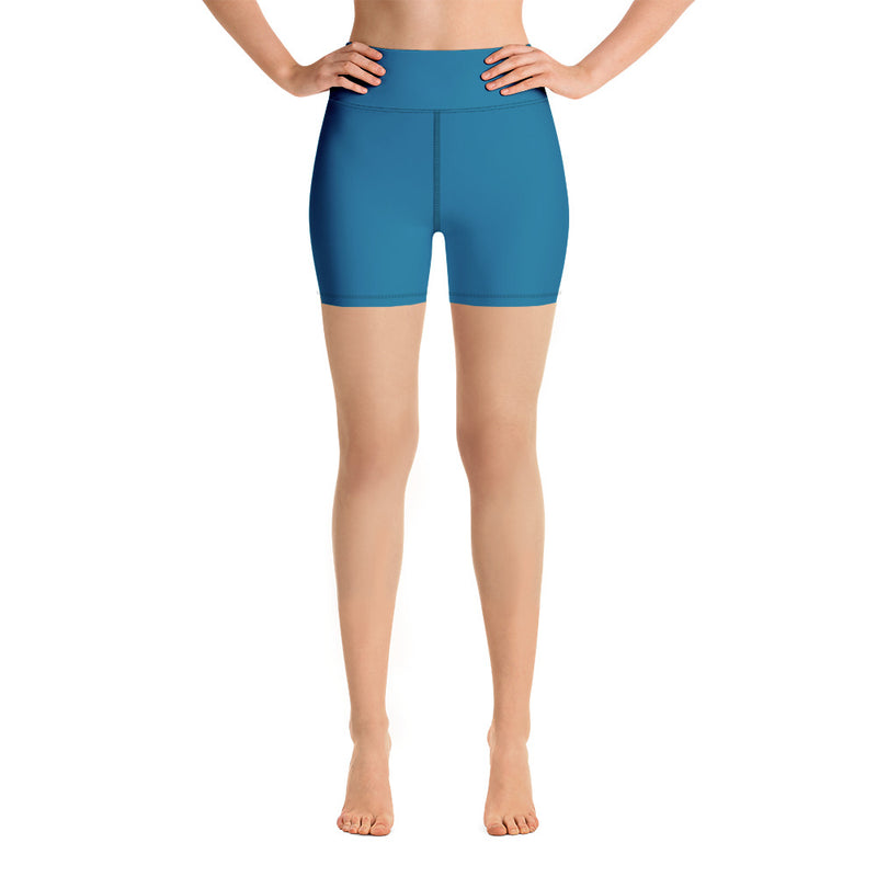 Cerulean Blue Yoga Shorts