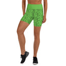 Kelly Green Shamrock Yoga Shorts