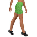 Kelly Green Shamrock Yoga Shorts