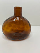 Amber Glass Small Vase