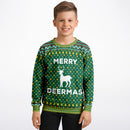Ugly Christmas Kids Sweater "Merry Deermas"