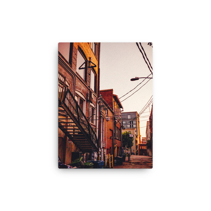Urban Alley Photo Canvas Print
