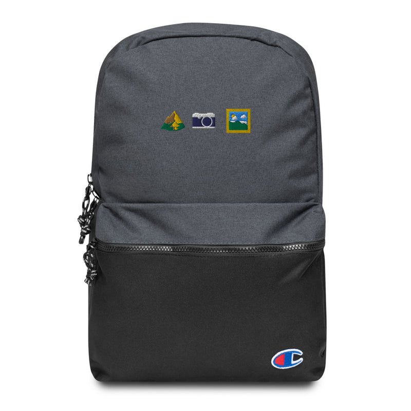 Mountain Camera Pictures: Embroidered Champion Backpack