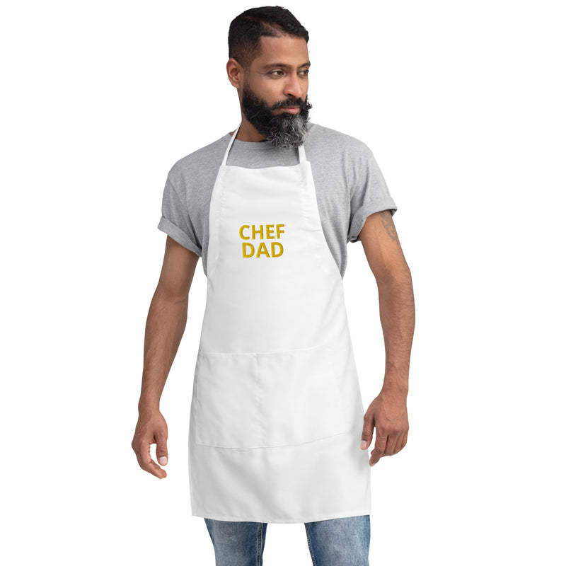 Chef Dad Embroidered Apron