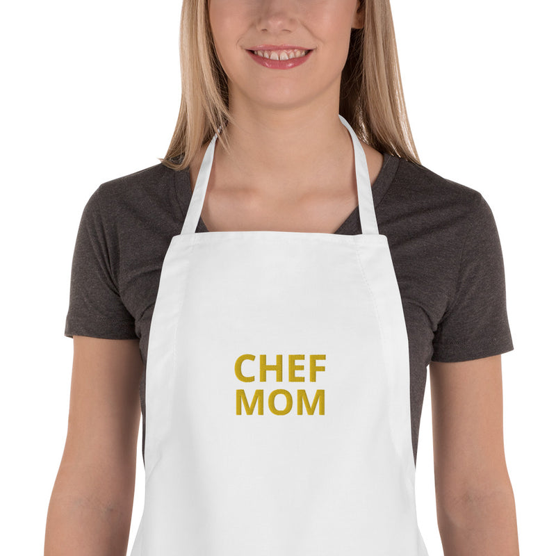 Chef Mom Embroidered Apron