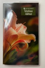 Pocket Telephone/Address Book- Flower Cover