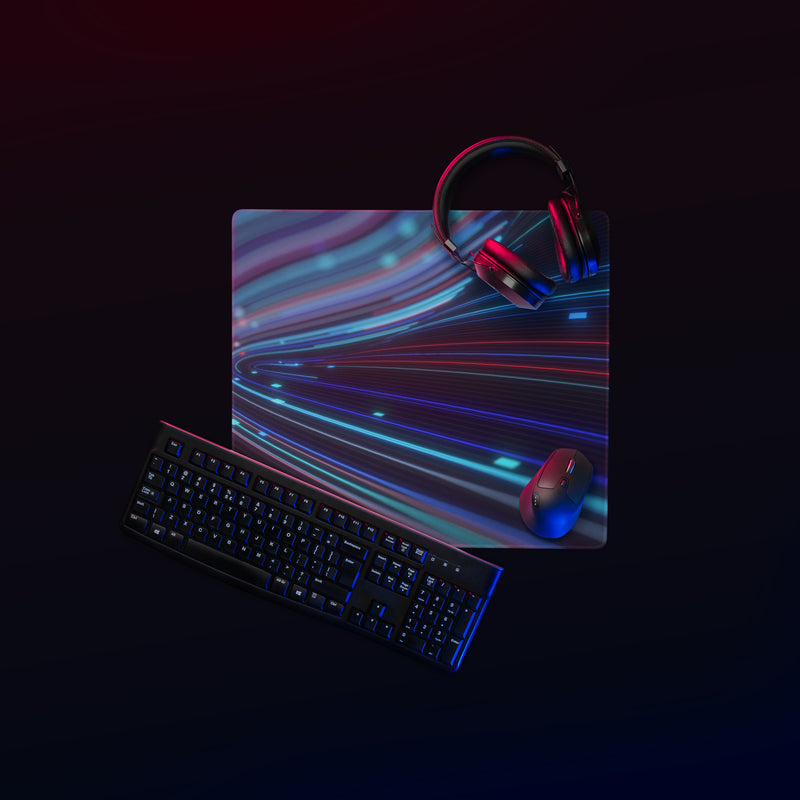 Light Waves Gaming Mouse Pad