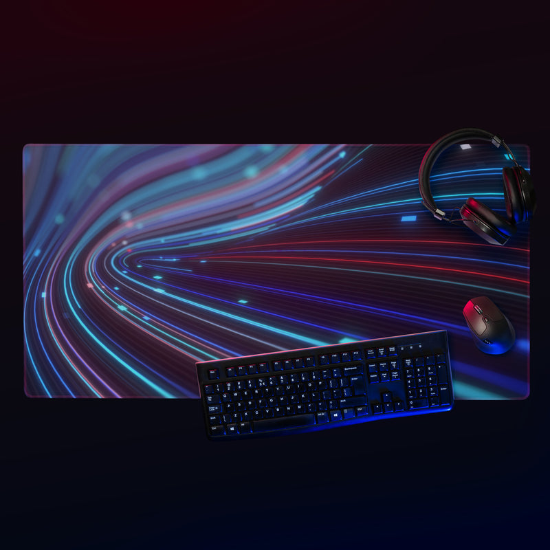 Light Waves Gaming Mouse Pad