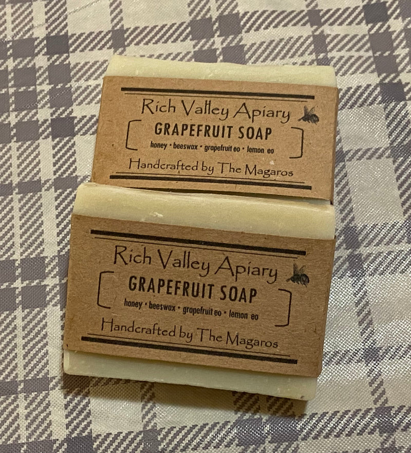 Grapefruit Handmade Soap - Rich Valley Apiary