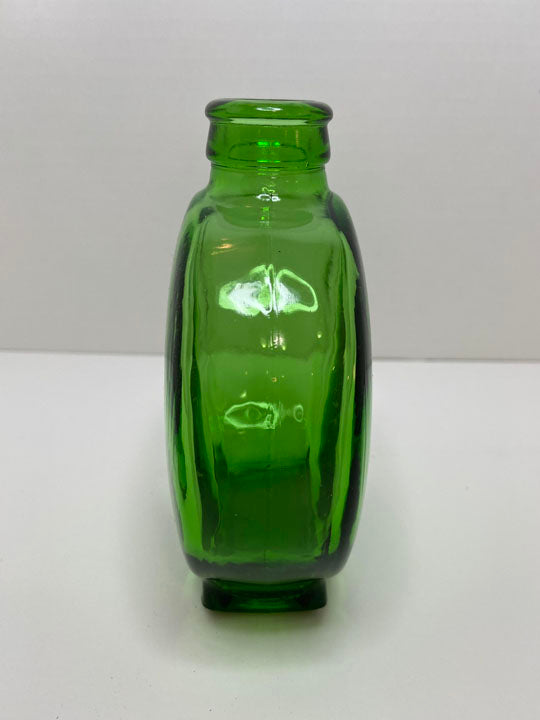 Green Smooth Glass Vase Small