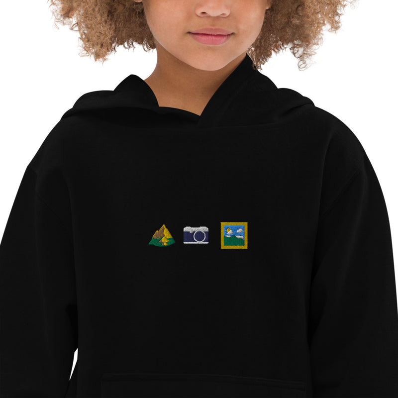 Kids Fleece Hoodie by Mountain Camera Pictures