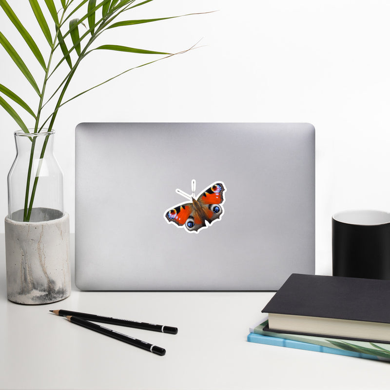 Red Butterfly Bubble-free Stickers