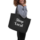 Shop Local Large Organic Tote Bag