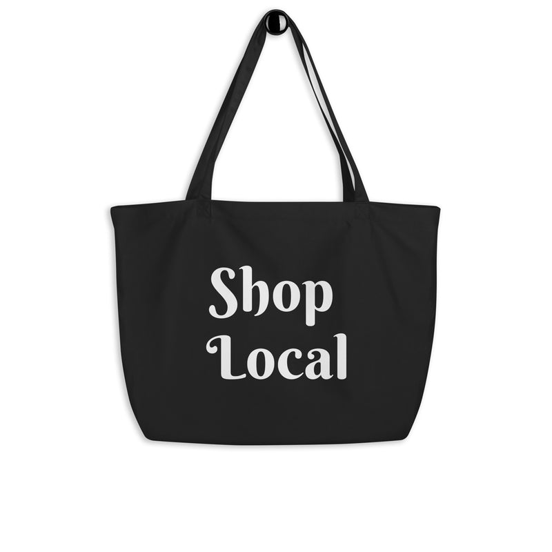 Shop Local Large Organic Tote Bag