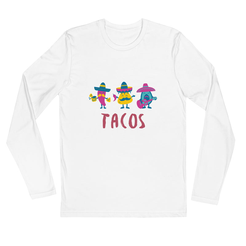 Tacos Long Sleeve Fitted Crew