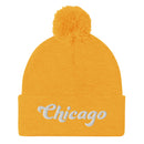 Chicago Pom-Pom Beanie