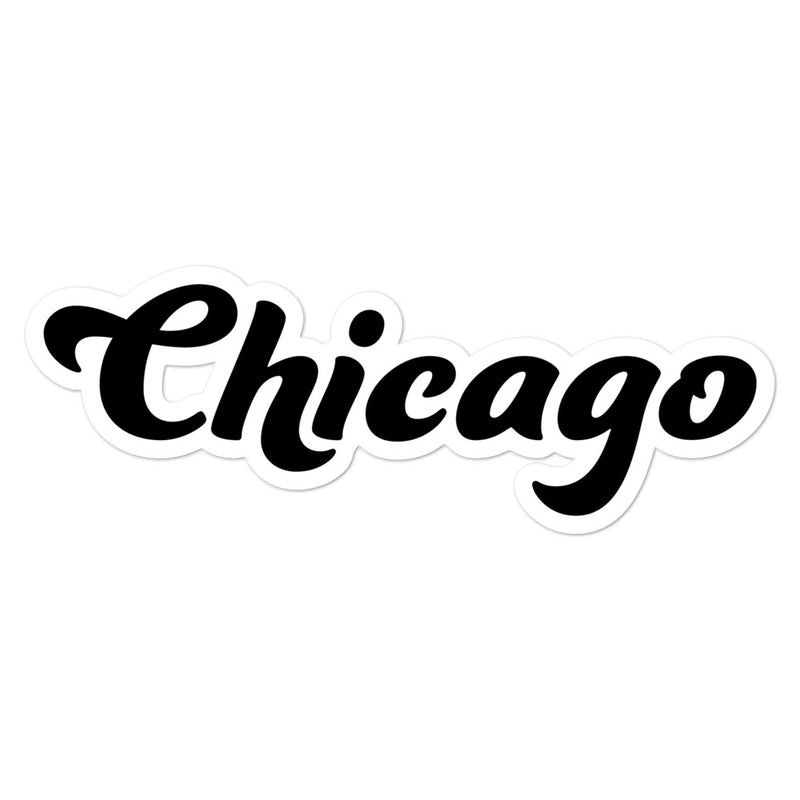 Chicago Black Sticker