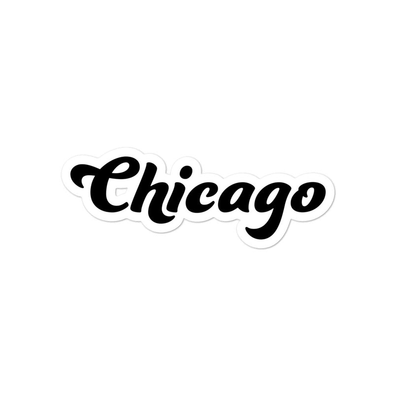 Chicago Black Sticker