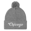 Chicago Pom-Pom Beanie