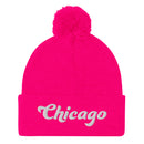 Chicago Pom-Pom Beanie