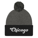 Chicago Pom-Pom Beanie